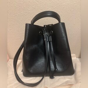 Louis Vuitton Epi Leather Neo Noe Black Drawstring Shoulder Bag